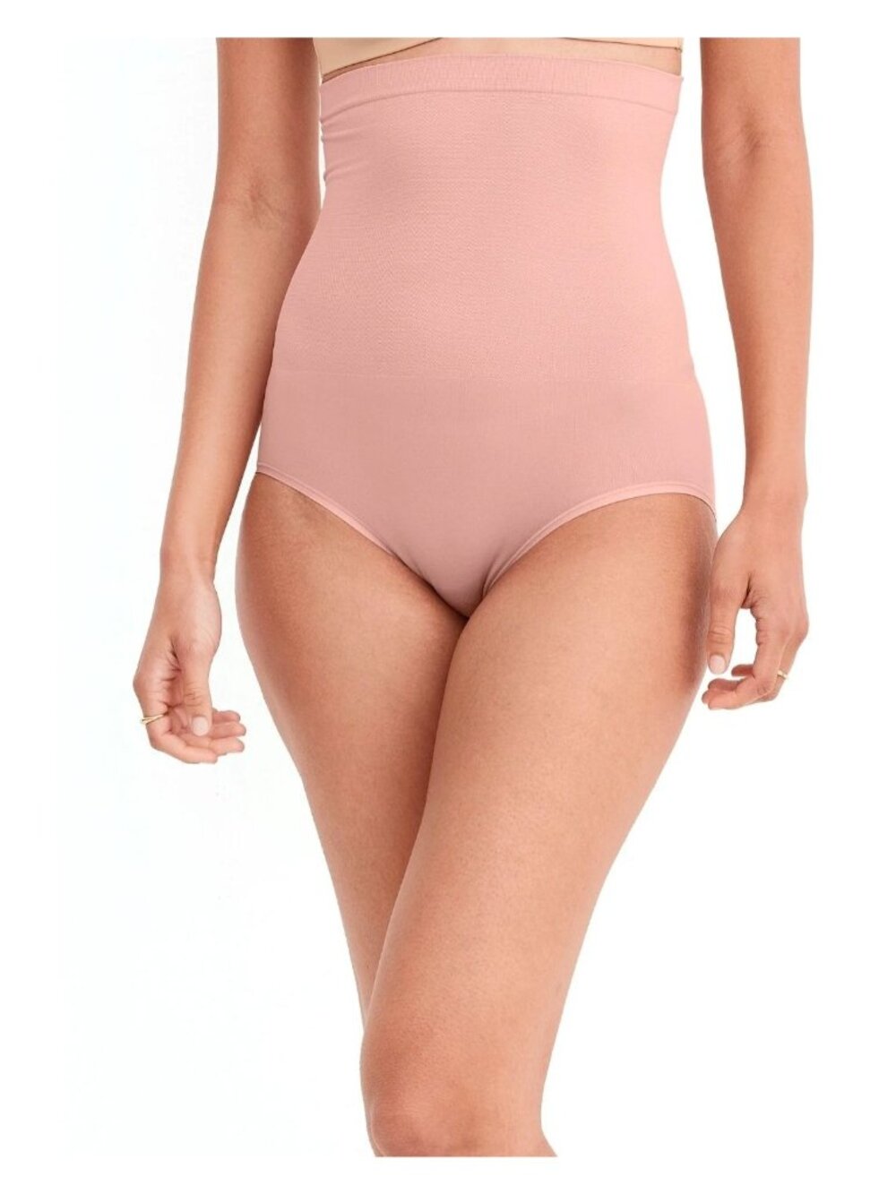 Jockey Essentials Women's Core Body Smoothing High-Waist Brief Size 3XL - Rose
